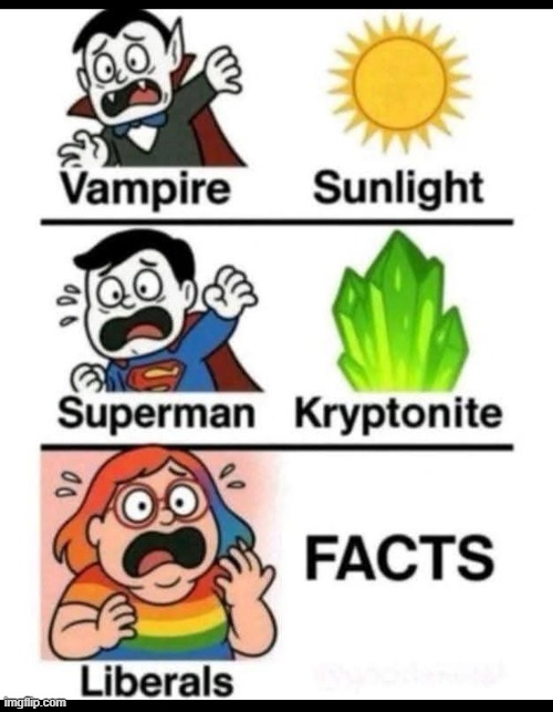 I didn't make this meme, I found it and it must be reposted on Politics. | image tagged in facts do not care about your feelings,reality is a much better place to live | made w/ Imgflip meme maker