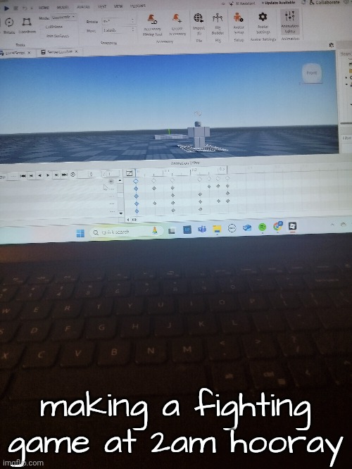 making a fighting game at 2am hooray | made w/ Imgflip meme maker