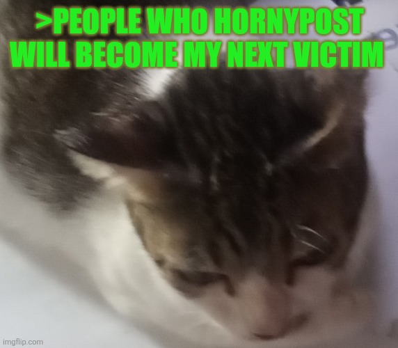 Id kill them like squashin' a buggin bug! | >PEOPLE WHO HORNYPOST WILL BECOME MY NEXT VICTIM | image tagged in ming mong | made w/ Imgflip meme maker