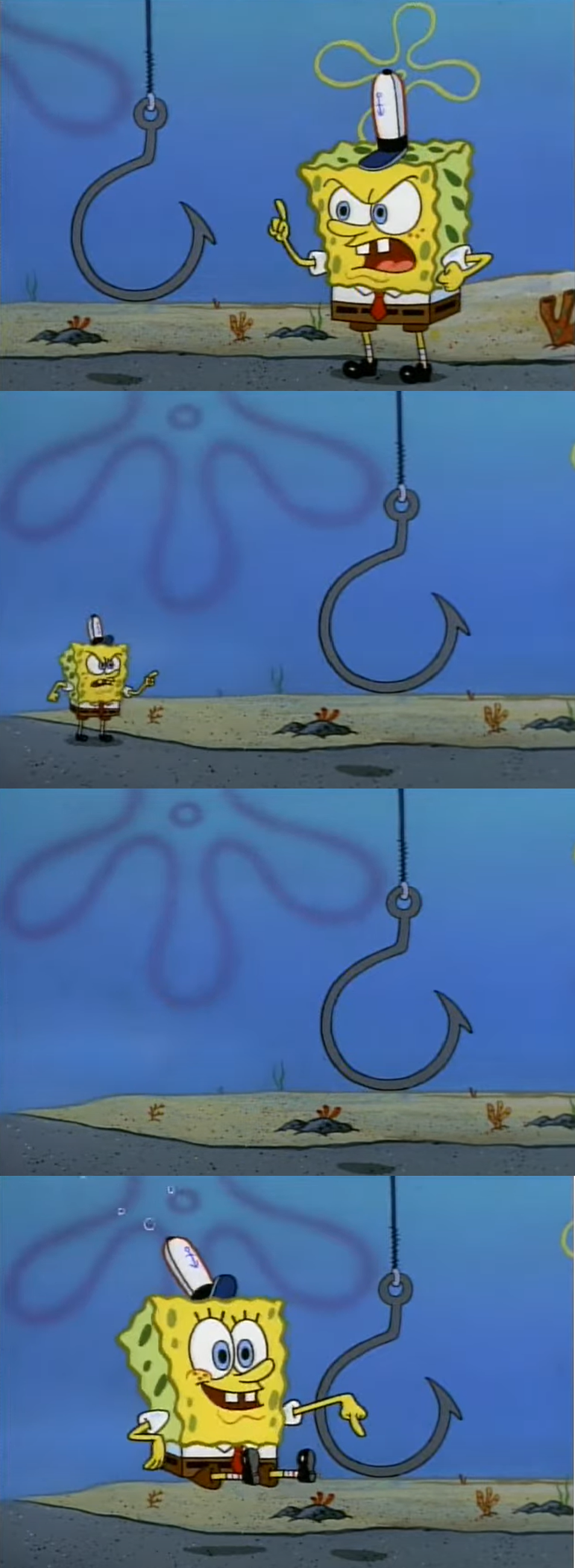 Spongeboob hook Blank Meme Template