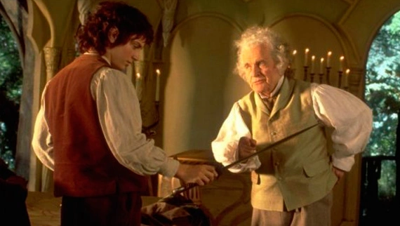 Frodo and Bilbo in Rivendell Blank Meme Template