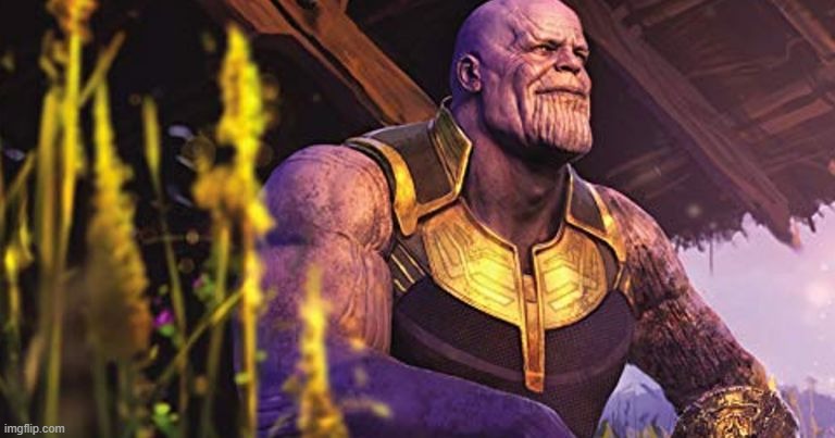 image tagged in thanos sitting infinity war | made w/ Imgflip meme maker