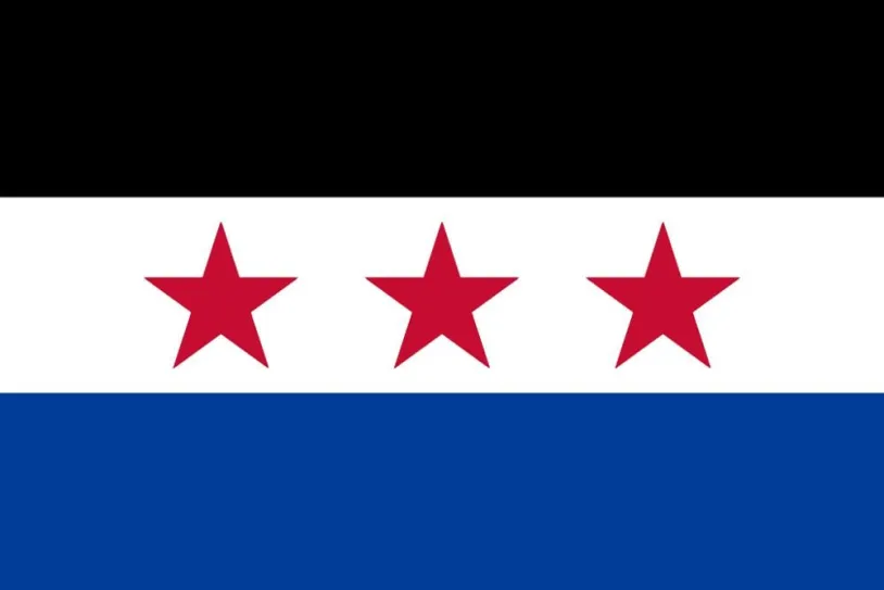 Western World Spring flag Blank Meme Template