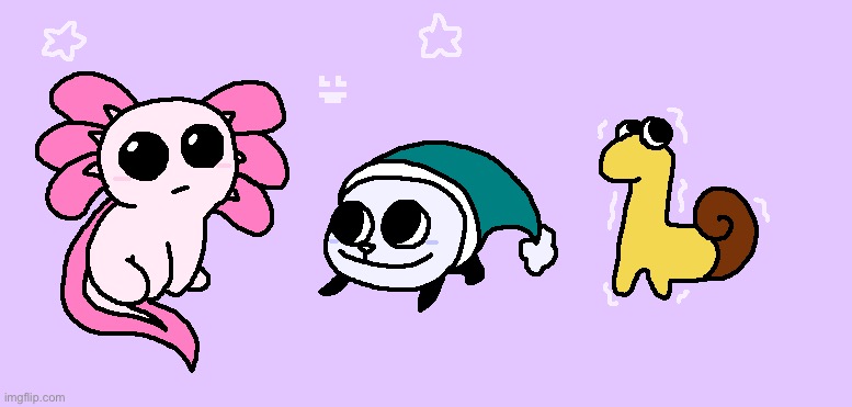 My trio as the three neurodivergent creatures | made w/ Imgflip meme maker