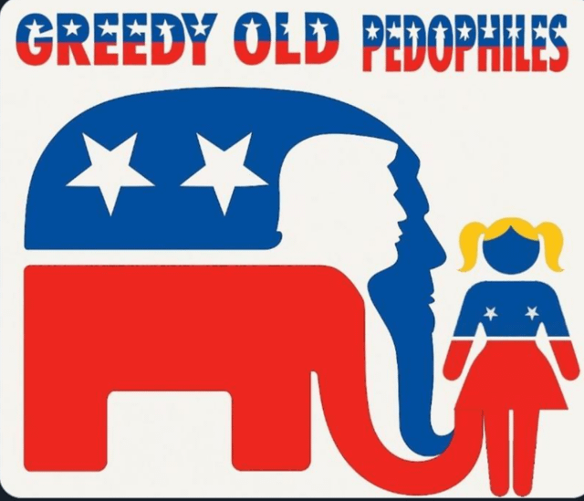 Greedy Old Pedophiles Republicans MAGA Trump Blank Meme Template