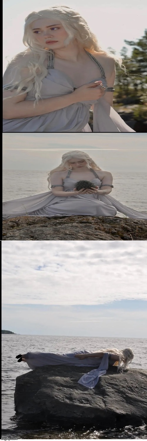 This bih is not a seal | image tagged in pluh,daenerys targaryen,a song of ice and fire,cosplay,memes,shitpost | made w/ Imgflip meme maker