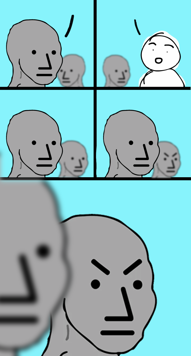 eavesdropping wojack Blank Meme Template