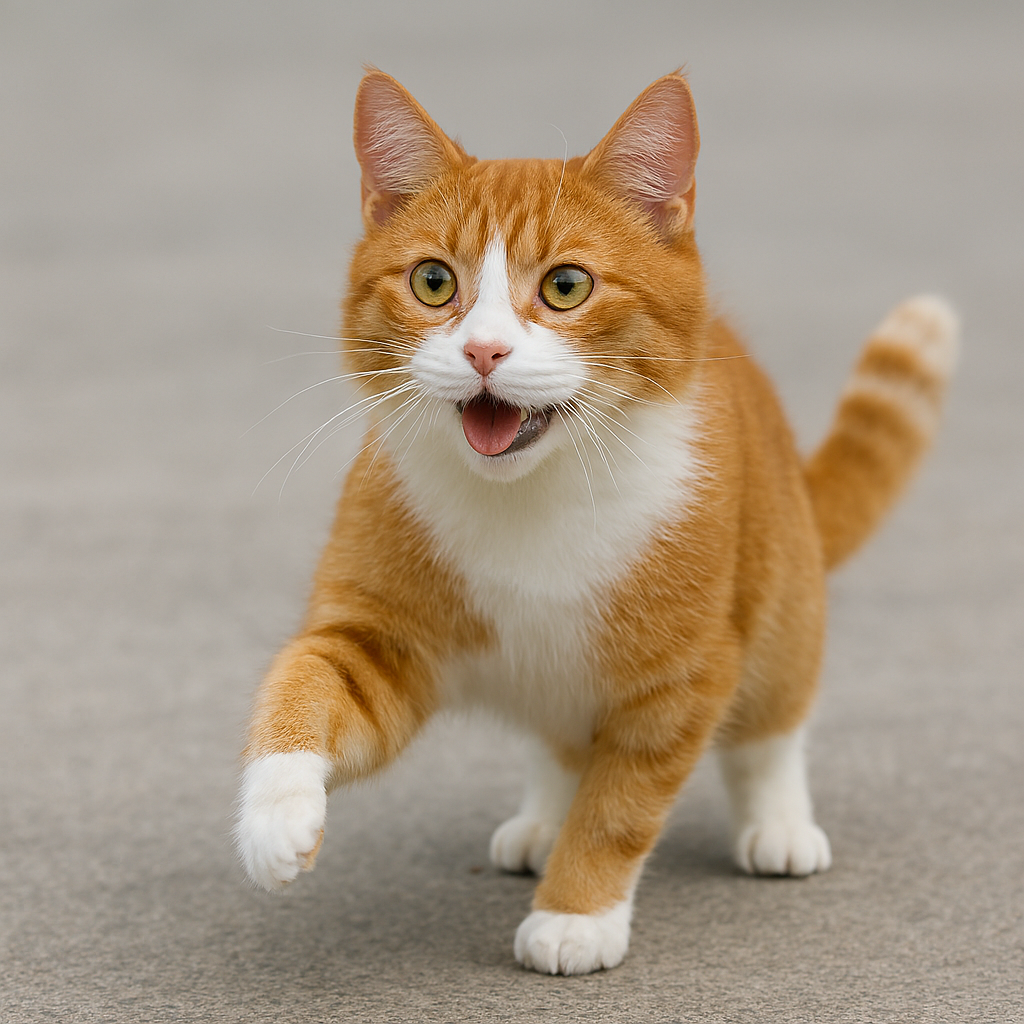 High Quality realistic scratch cat Blank Meme Template