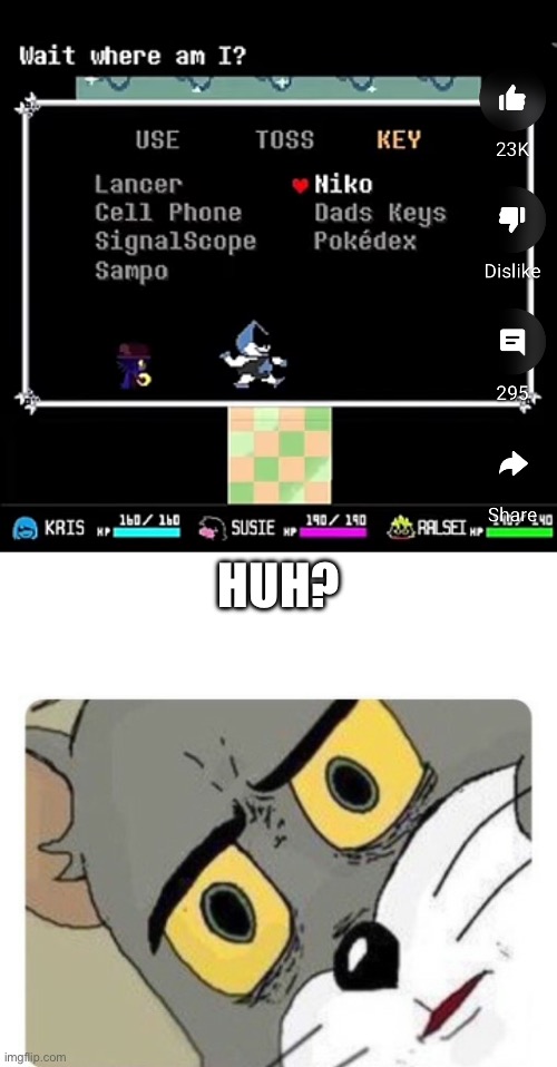 Confusion | HUH? | image tagged in shocked tom | made w/ Imgflip meme maker