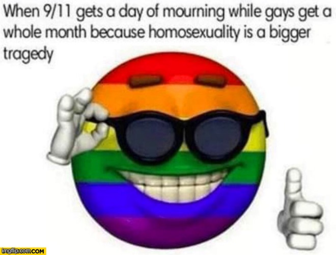 image tagged in 9/11,homosexuality,pride month | made w/ Imgflip meme maker