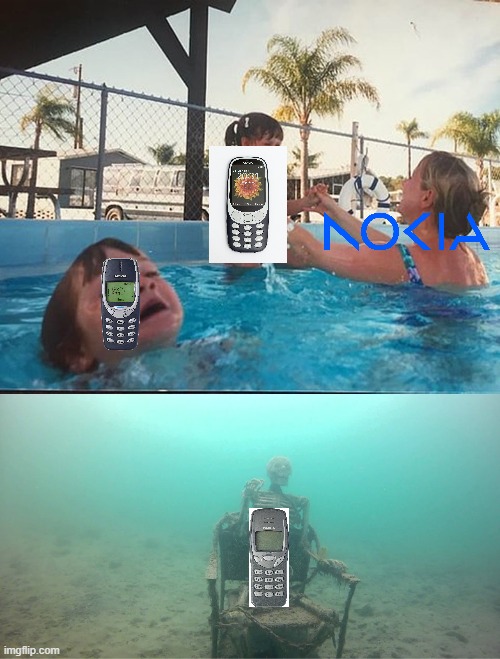 Mother Ignoring Kid Drowning In A Pool | image tagged in mother ignoring kid drowning in a pool | made w/ Imgflip meme maker