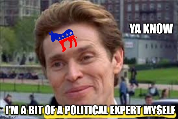 I'm a scientist myself | YA KNOW I'M A BIT OF A POLITICAL EXPERT MYSELF | image tagged in i'm a scientist myself | made w/ Imgflip meme maker