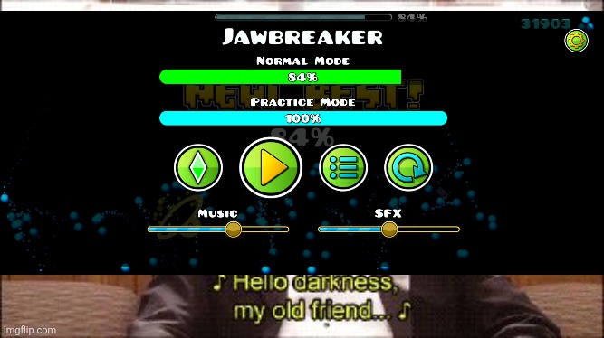 I love 84% bug... | image tagged in hello darkness | made w/ Imgflip meme maker
