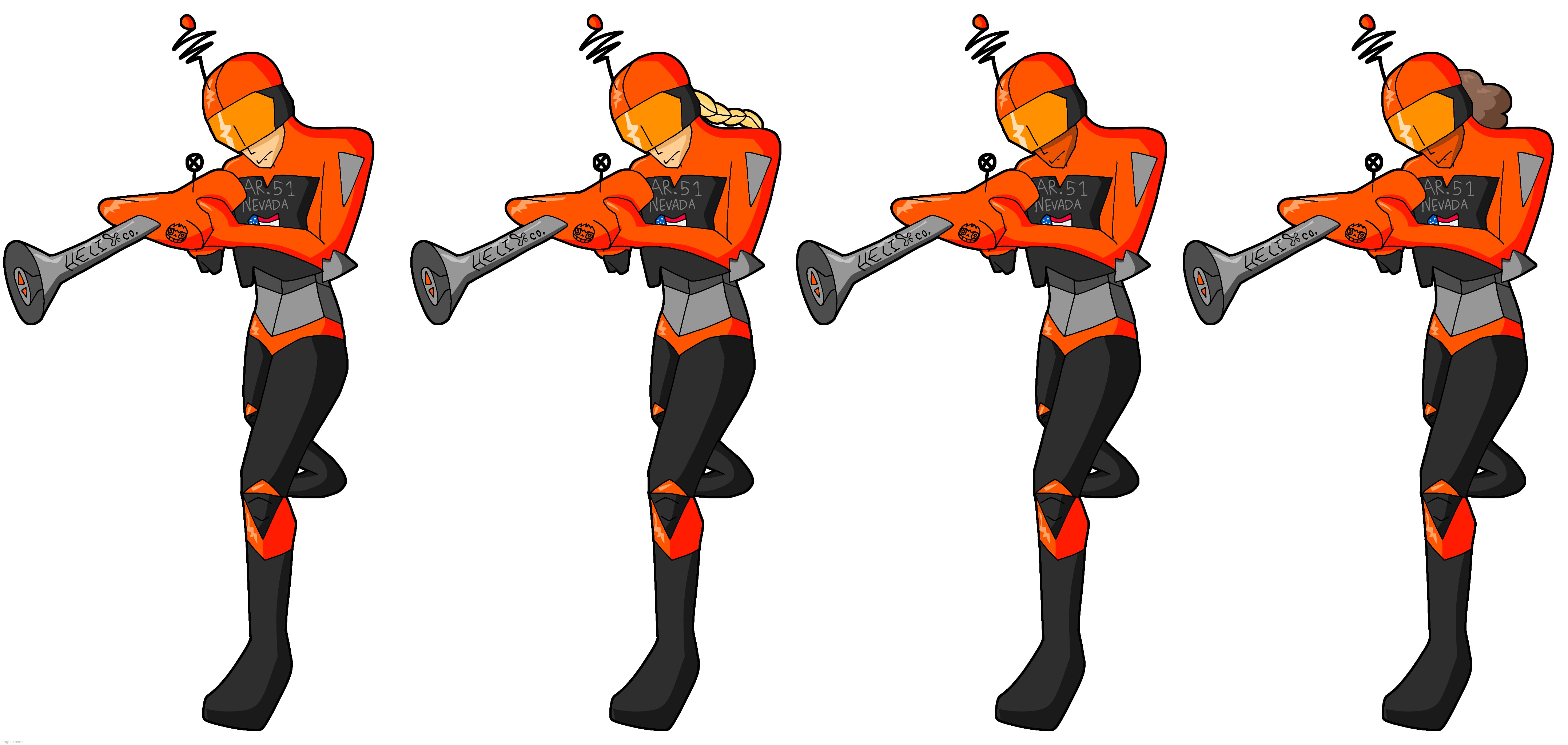 All the sniper Area 51 guard variants | made w/ Imgflip meme maker