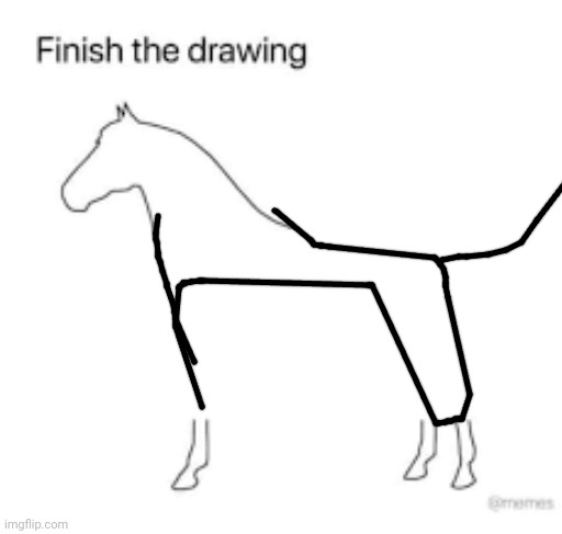 Finish the drawing | image tagged in finish the drawing | made w/ Imgflip meme maker