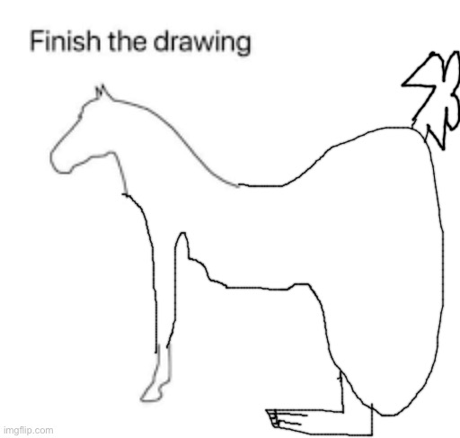 Finish the drawing | image tagged in finish the drawing | made w/ Imgflip meme maker
