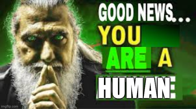When someone isn't a clanker | HUMAN | image tagged in you are a antimeme | made w/ Imgflip meme maker