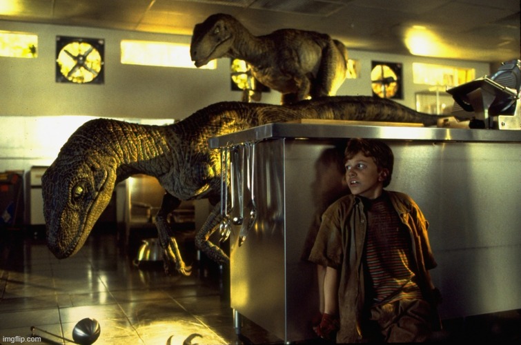 template roulette (click) | image tagged in jurassic park hiding | made w/ Imgflip meme maker