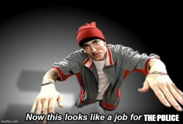Now this looks like a job for me | THE POLICE | image tagged in now this looks like a job for me | made w/ Imgflip meme maker