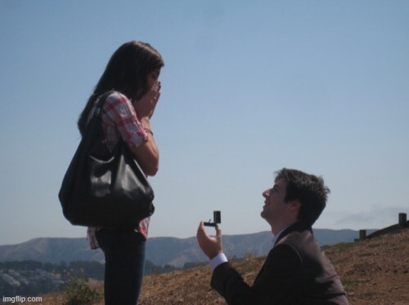 @ A specific user here, you will never guess | image tagged in marriage proposal | made w/ Imgflip meme maker