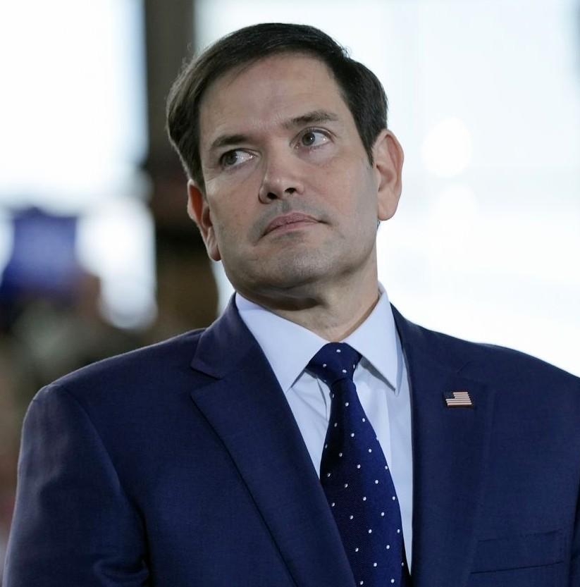 Marco Rubio micro Rubio rubia sui eyes suicide Blank Meme Template