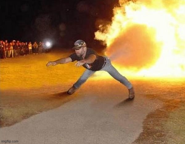 god tier temp pull | image tagged in fire fart | made w/ Imgflip meme maker