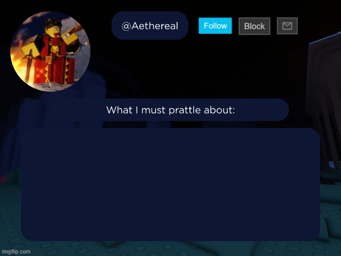 I got bro's old announcement temp in the shuffler | image tagged in aethereal's forsaken template | made w/ Imgflip meme maker