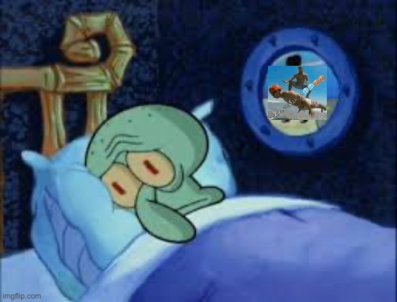 Squidward can't sleep with the spoons rattling | image tagged in squidward can't sleep with the spoons rattling | made w/ Imgflip meme maker