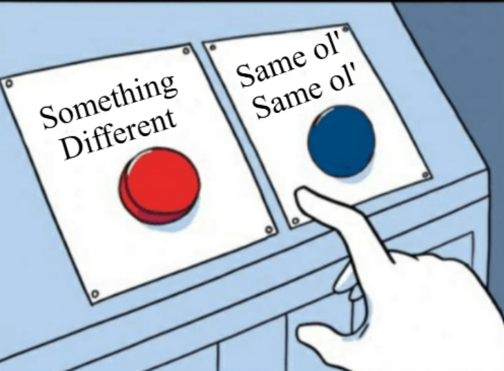 Buttons Blank Meme Template
