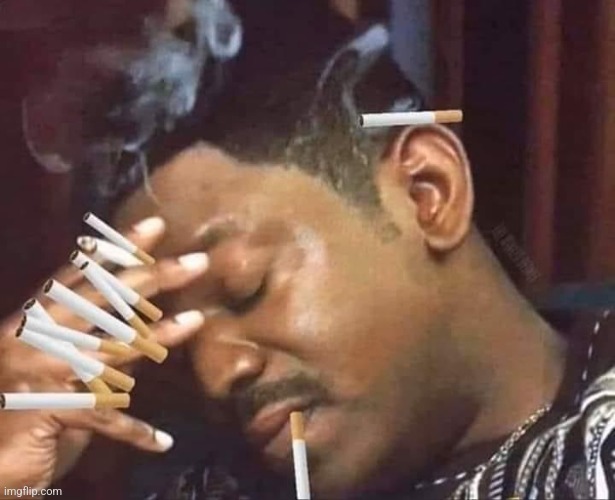 Me core | image tagged in stressed smoking | made w/ Imgflip meme maker
