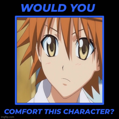 Would you comfort this poor boy Rito Yuuki | image tagged in would you comfort this character,to love ru,anime | made w/ Imgflip meme maker