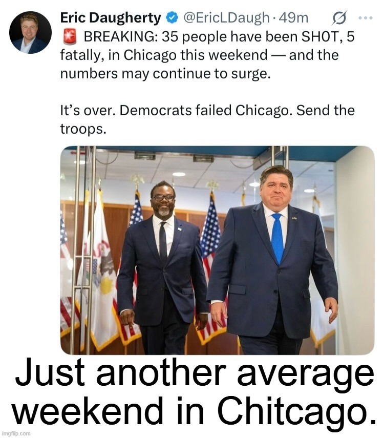 Just another average weekend in Chitcago. | image tagged in chicago,shithole,shithole cities,democratic socialism,cultural marxism,government corruption | made w/ Imgflip meme maker