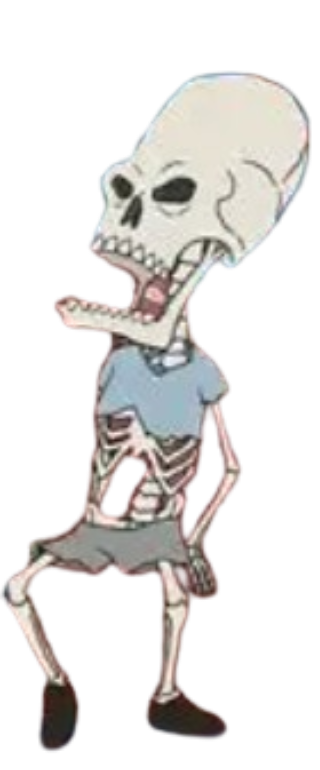 Beavis Skeleton Blank Meme Template