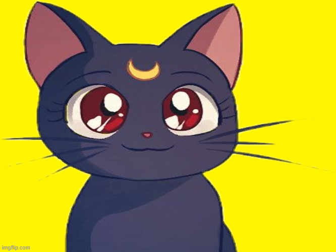 luna icon | image tagged in anime,sailor moon,icons,luna,anime icons | made w/ Imgflip meme maker