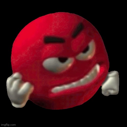 angry red m&m | image tagged in angry red m m | made w/ Imgflip meme maker