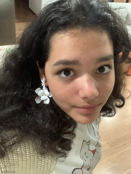 new earrings :3 | made w/ Imgflip meme maker