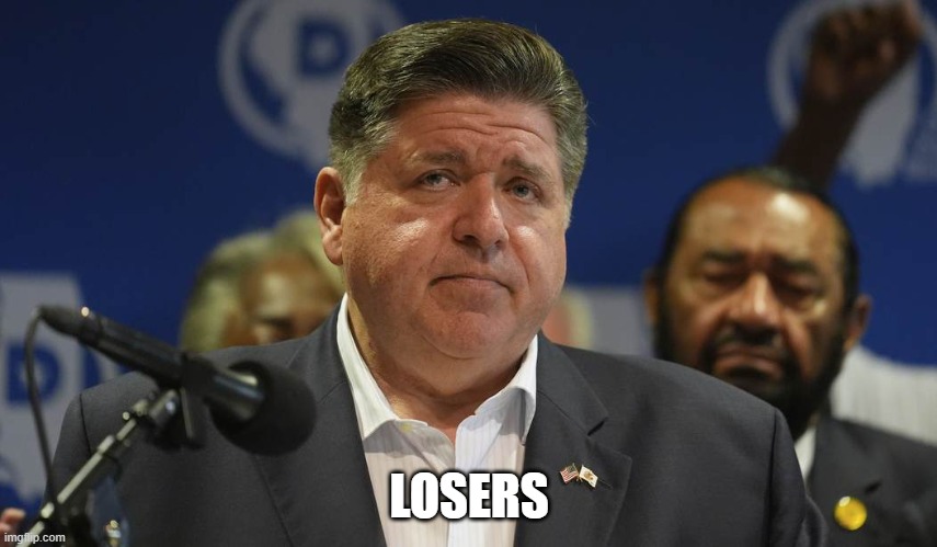 Pritzker and Moe Greene = Losers | LOSERS | image tagged in loser,losers,pritzker,democrats,chicago | made w/ Imgflip meme maker