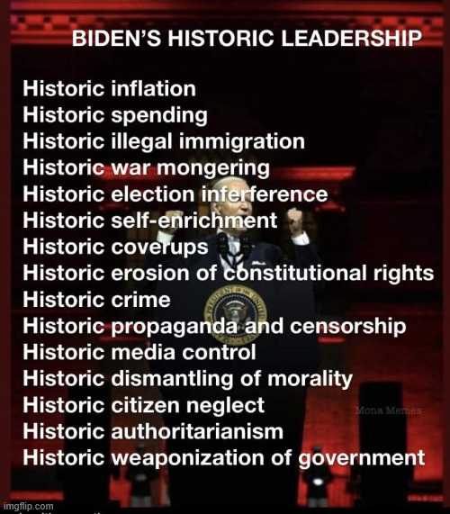 Biden's historic leadership | image tagged in biden,complete failure | made w/ Imgflip meme maker