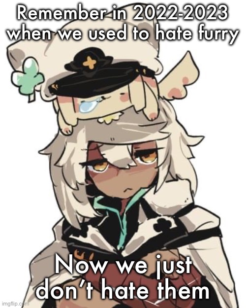 Ramlethal guilty gear | Remember in 2022-2023 when we used to hate furry; Now we just don’t hate them | image tagged in ramlethal guilty gear | made w/ Imgflip meme maker