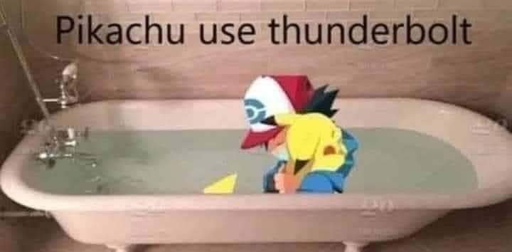 Pikachu use Thunderbolt Blank Meme Template