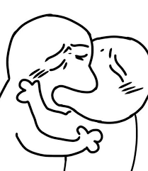 kissing characters Blank Meme Template