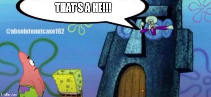 big gay balls | THAT'S A HE!!! | image tagged in big gay balls | made w/ Imgflip meme maker