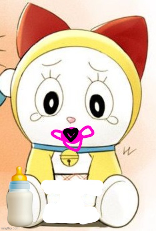 Dorami In Diapers Blank Meme Template