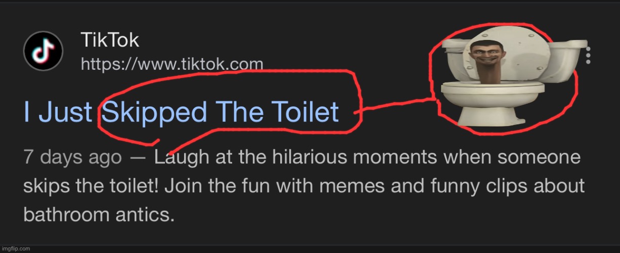 skipped the toilet | image tagged in har,ha,r | made w/ Imgflip meme maker