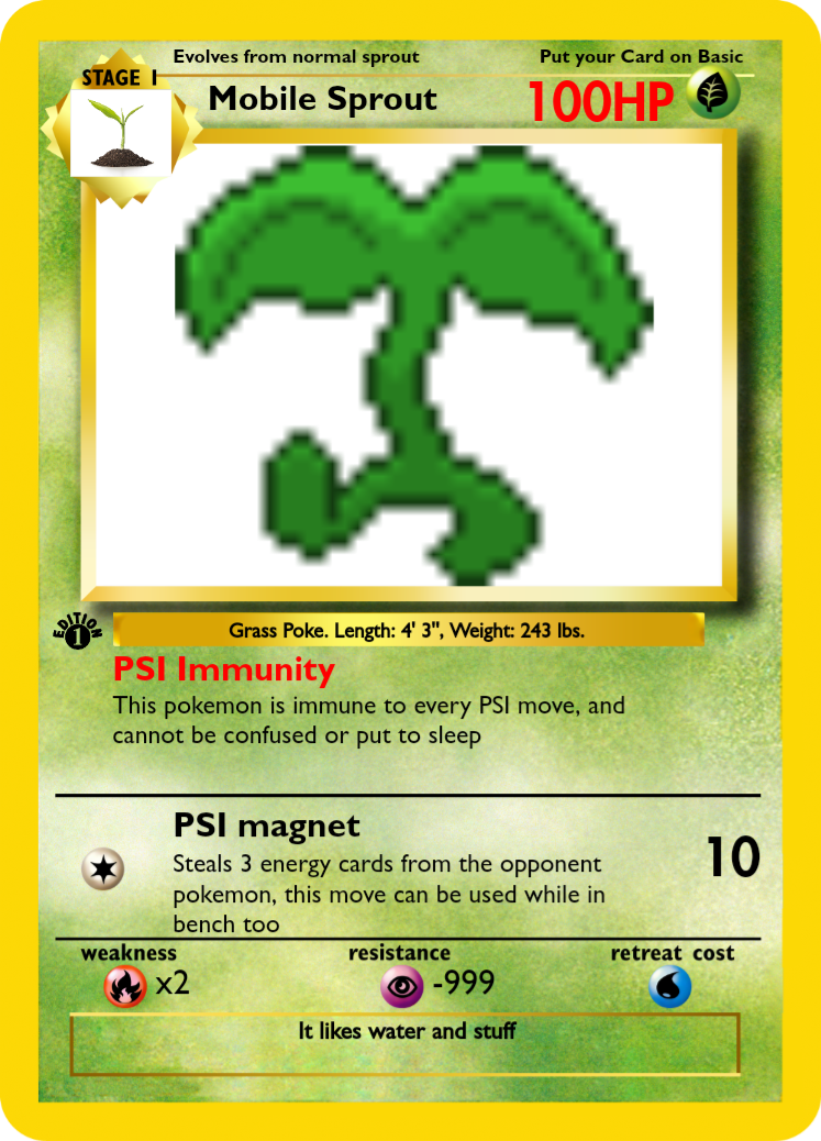 Mobile sprout pokècard Blank Meme Template