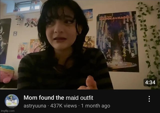 maid outfit | made w/ Imgflip meme maker