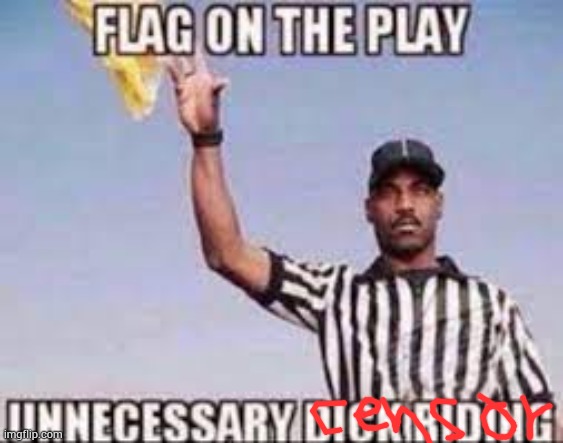 flag on the play unnecessary dick riding | image tagged in flag on the play unnecessary dick riding | made w/ Imgflip meme maker