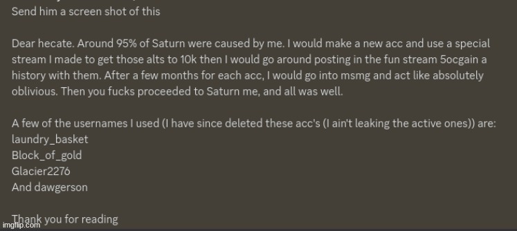ANCIENT piece of Imgflip lore, skibble confesses to most fun stream users in Msmg just being him in January 2024 | made w/ Imgflip meme maker