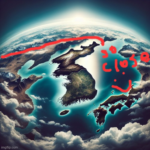 image tagged in north korea map | made w/ Imgflip meme maker