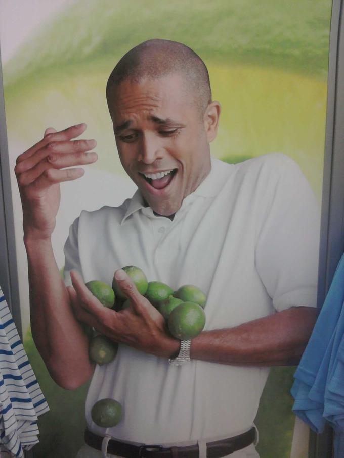 Guy holding too many limes Blank Meme Template